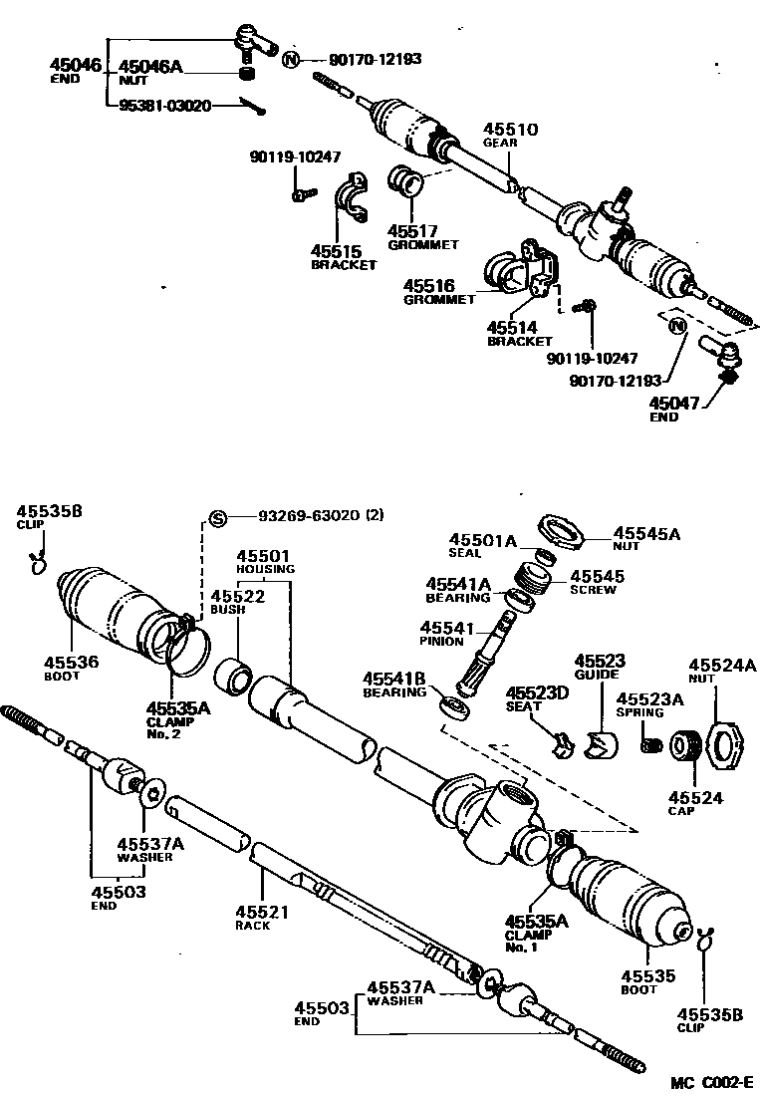 Toyota 90170-12193 Nut, HEXAGON