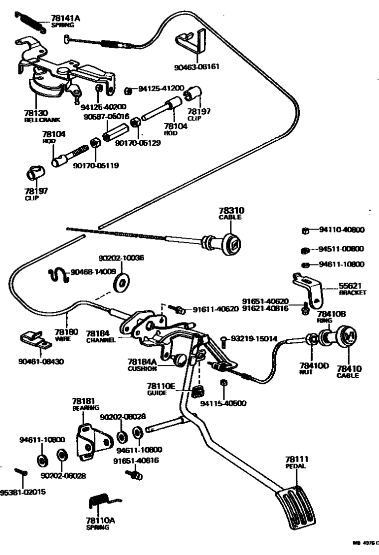 Toyota 90170-05119 Nut HEXAGON