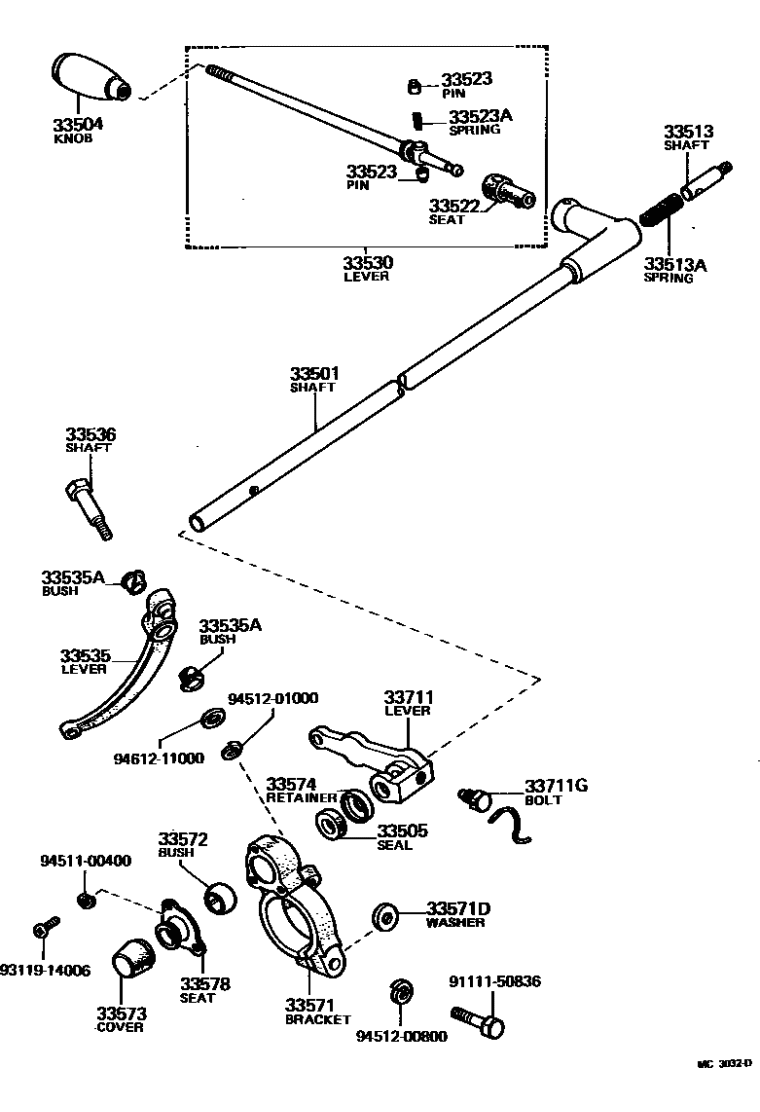 Toyota 91111-50836 Bolt
