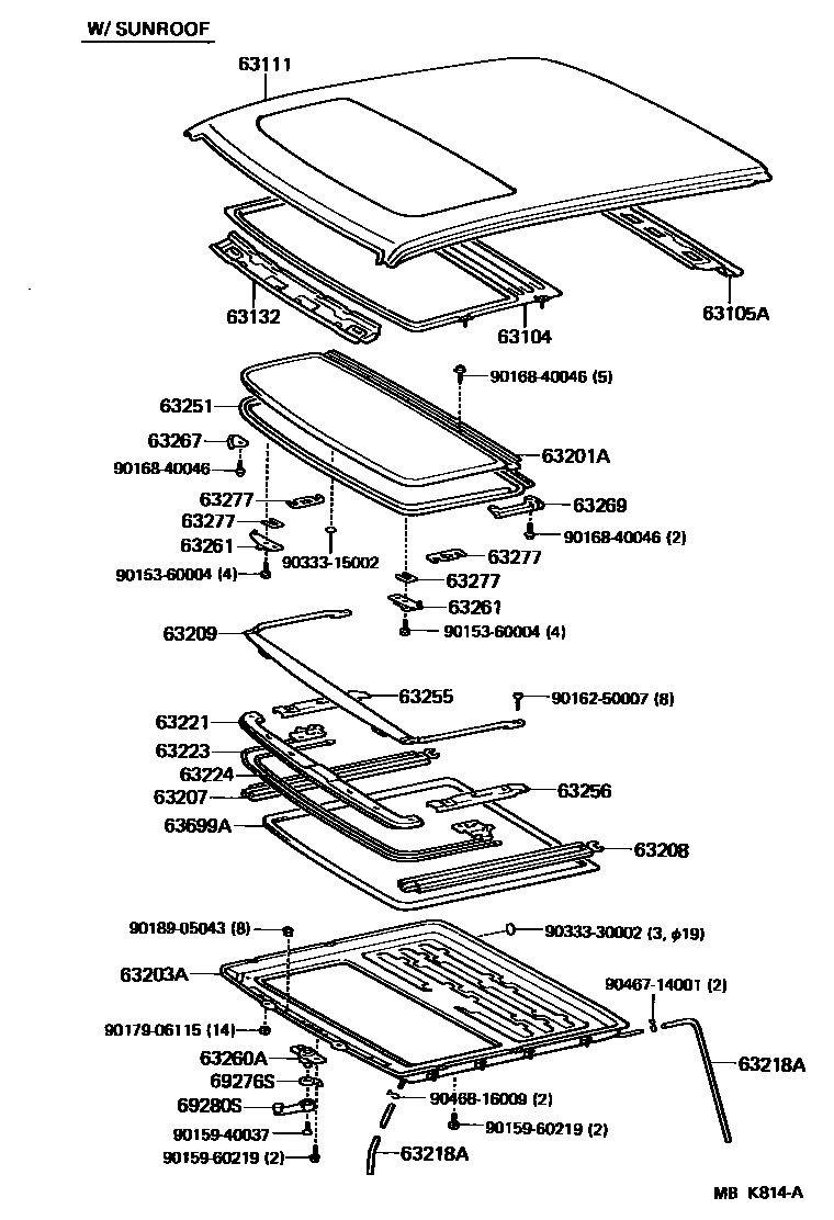 Toyota 90159-60219 Screw, w/Washer