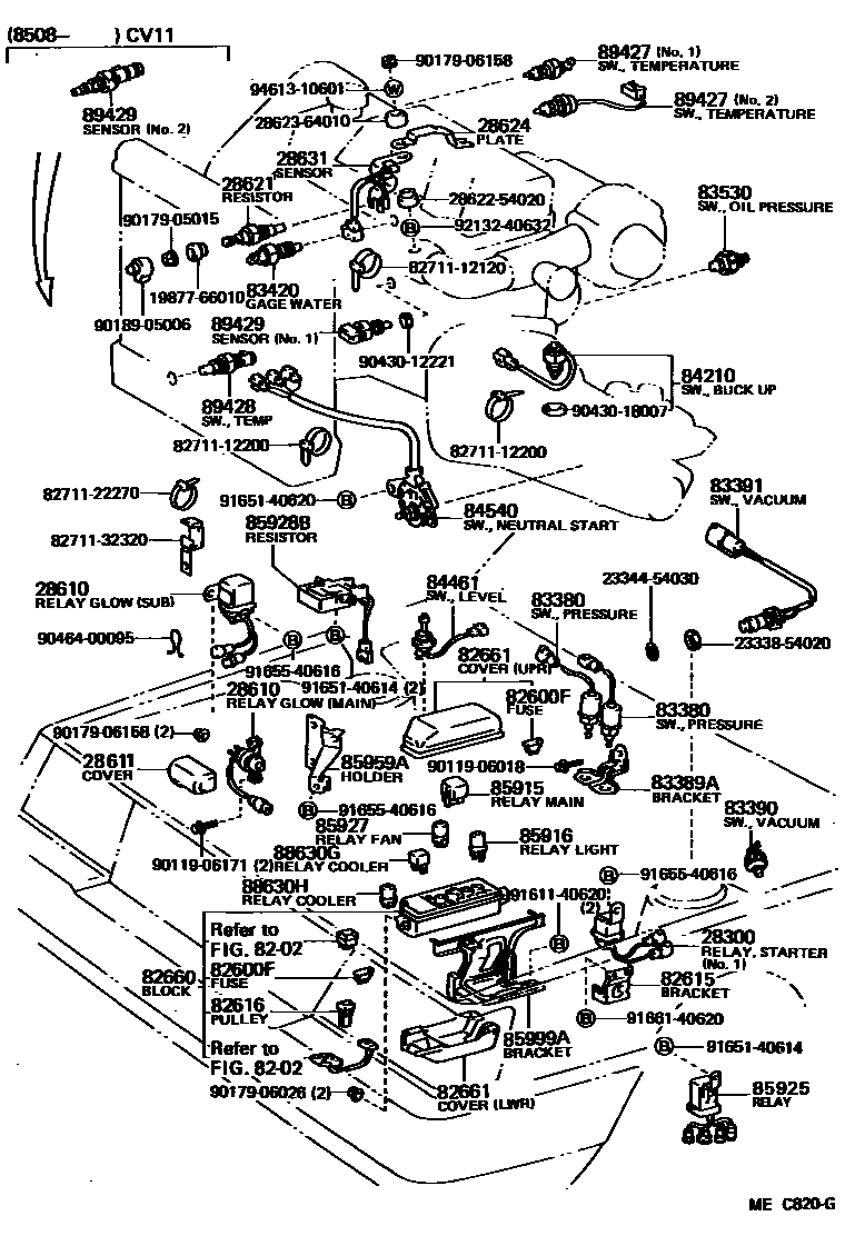 Toyota 90119-06171 Bolt, w/Washer