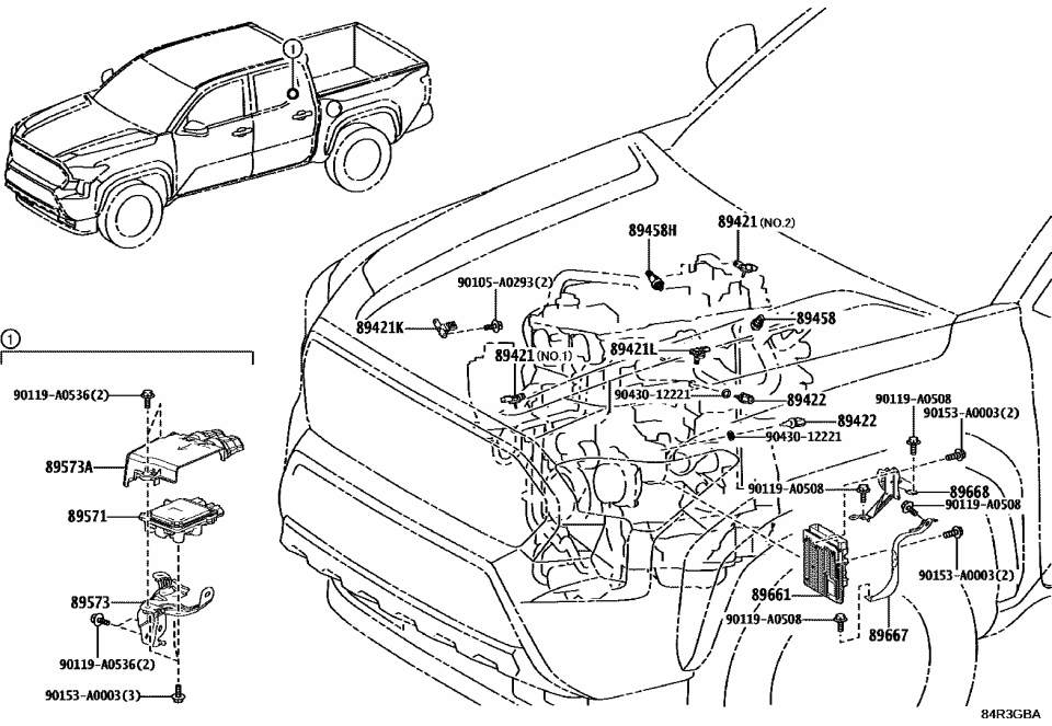 Toyota 89573-0C020 BRACKET, FUEL PUMP C