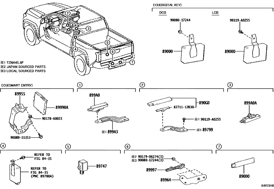 Toyota 89955-AK011 BRACKET, SMART KEY C