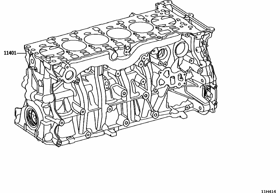 Toyota 11401-WAA01 BLOCK SUB-ASSY, CYLI