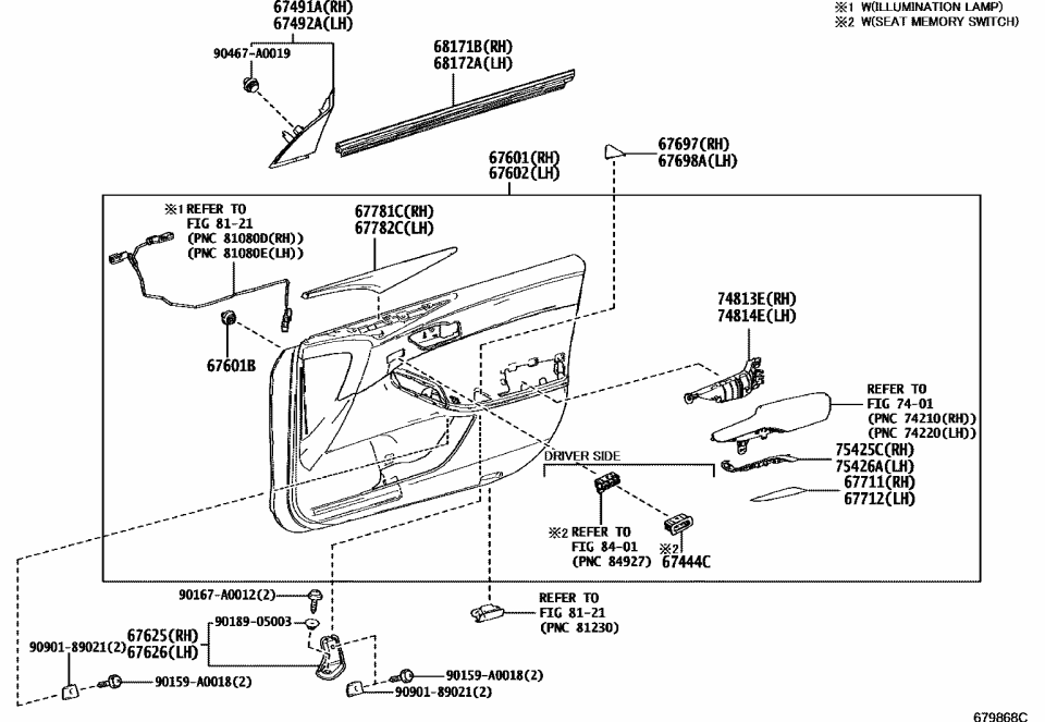 Toyota 68171-07020 Belt Weatherstrip