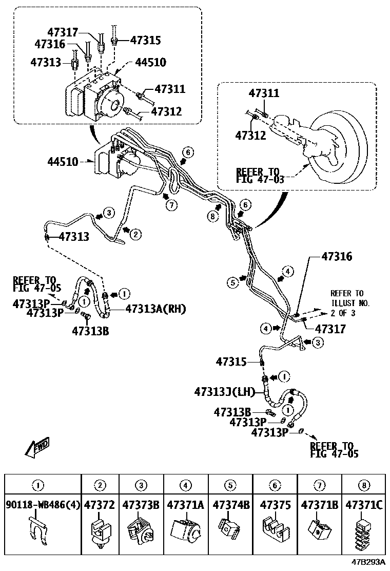Toyota 44050-WB005 ABS Control Unit