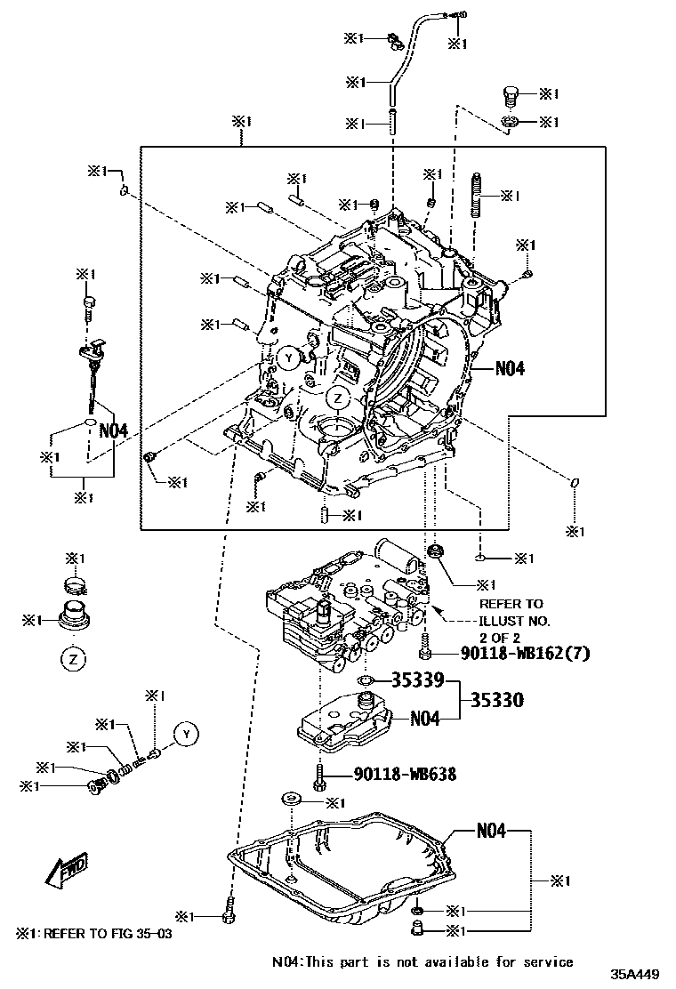 Toyota 90118-WB162 Bolt