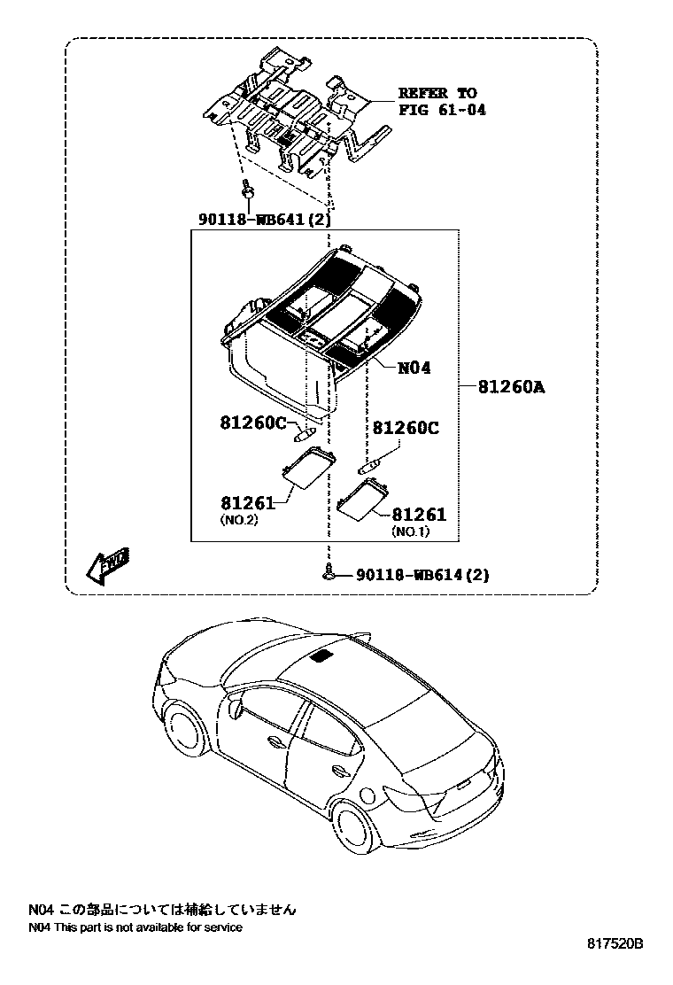 Toyota 90118-WB614 Screw & Washer