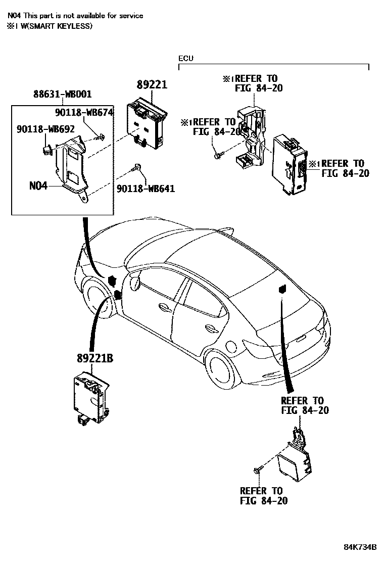 Toyota 89221-WB006 Module