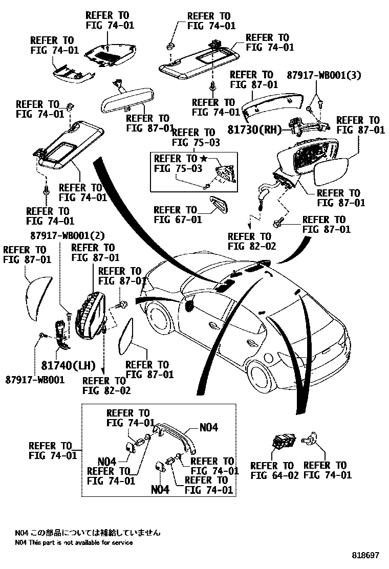 Toyota 87917-WB001 Screw, Outer Mirror
