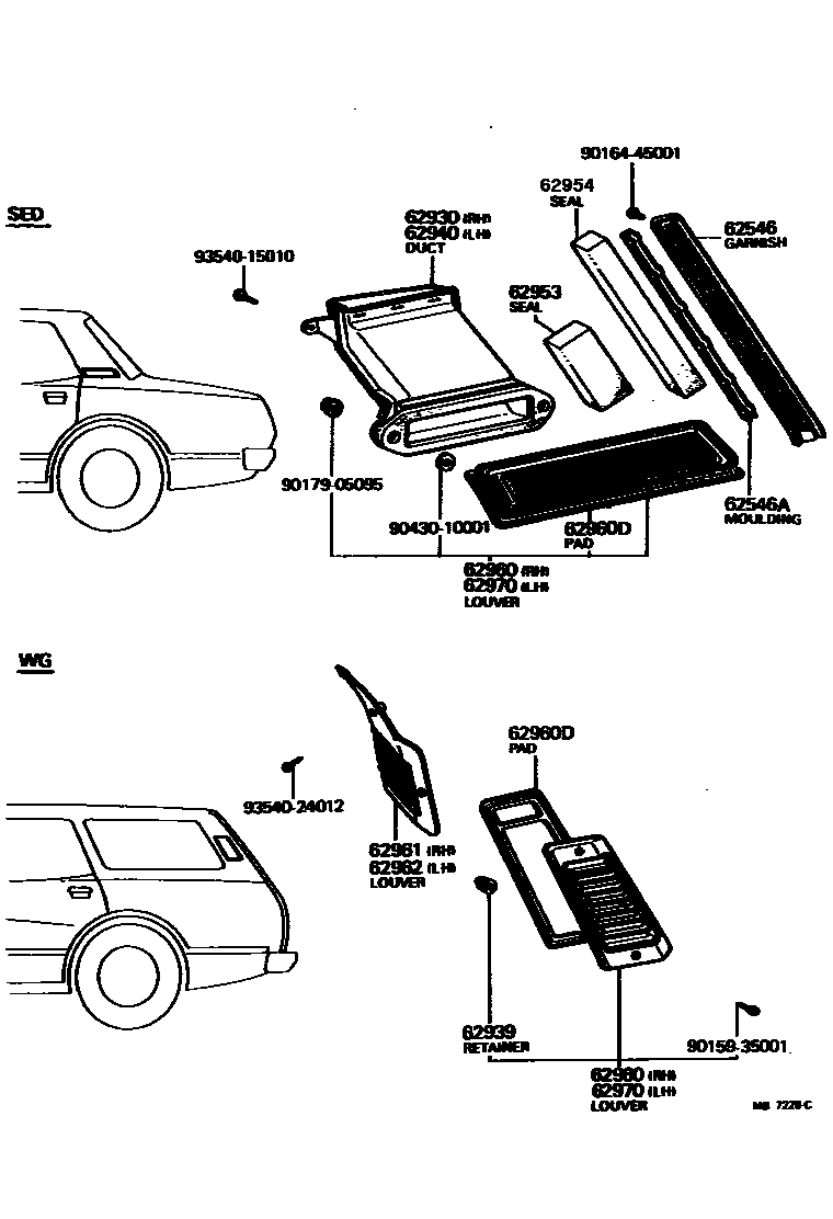 Toyota 93540-24012 Screw, Tapping