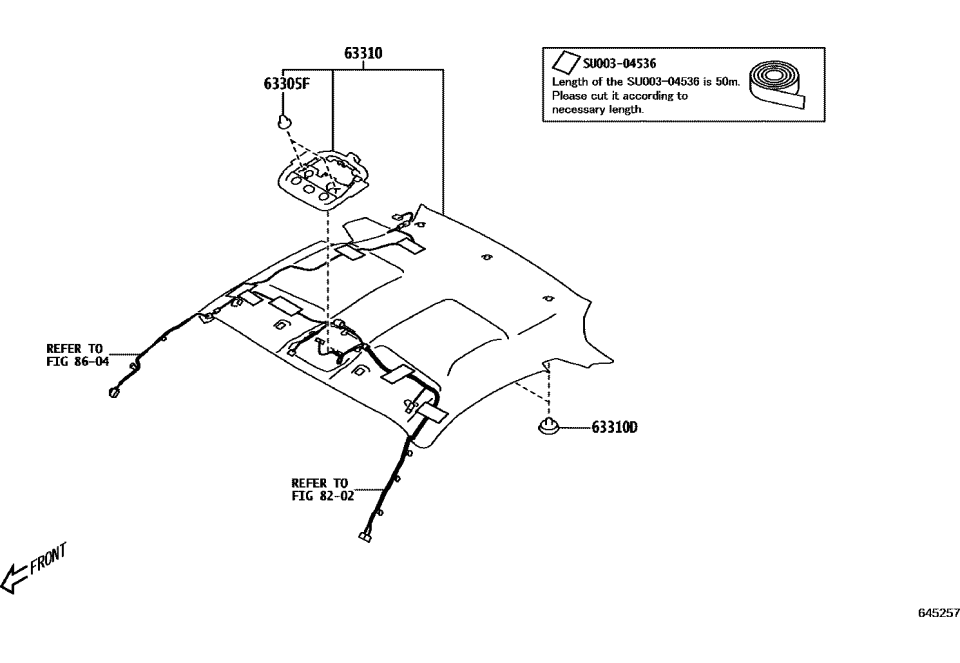 Toyota SU003-04536 Headliner Tape