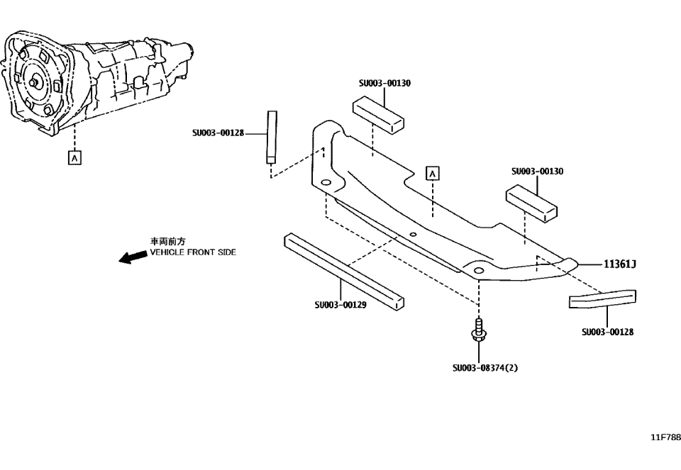 Toyota SU003-08590 COVER-CLUTCH HSG