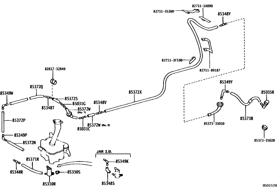 Toyota 82711-3F190 Clamp, Wiring HARNES