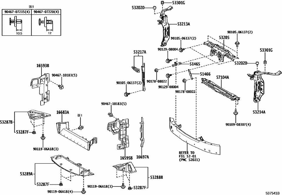 Toyota 51465-30010 Diagonal Brace