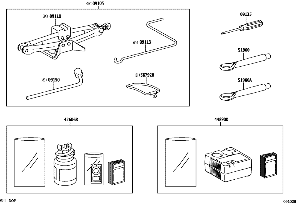 Toyota 42606-62020 Seal Kit