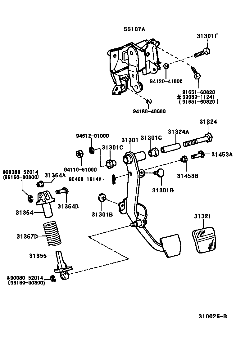 Toyota 90080-11241 Bolt, w/Washer