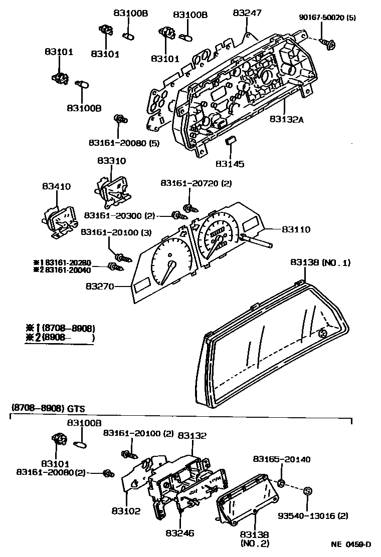 Toyota 83161-20720 Screw