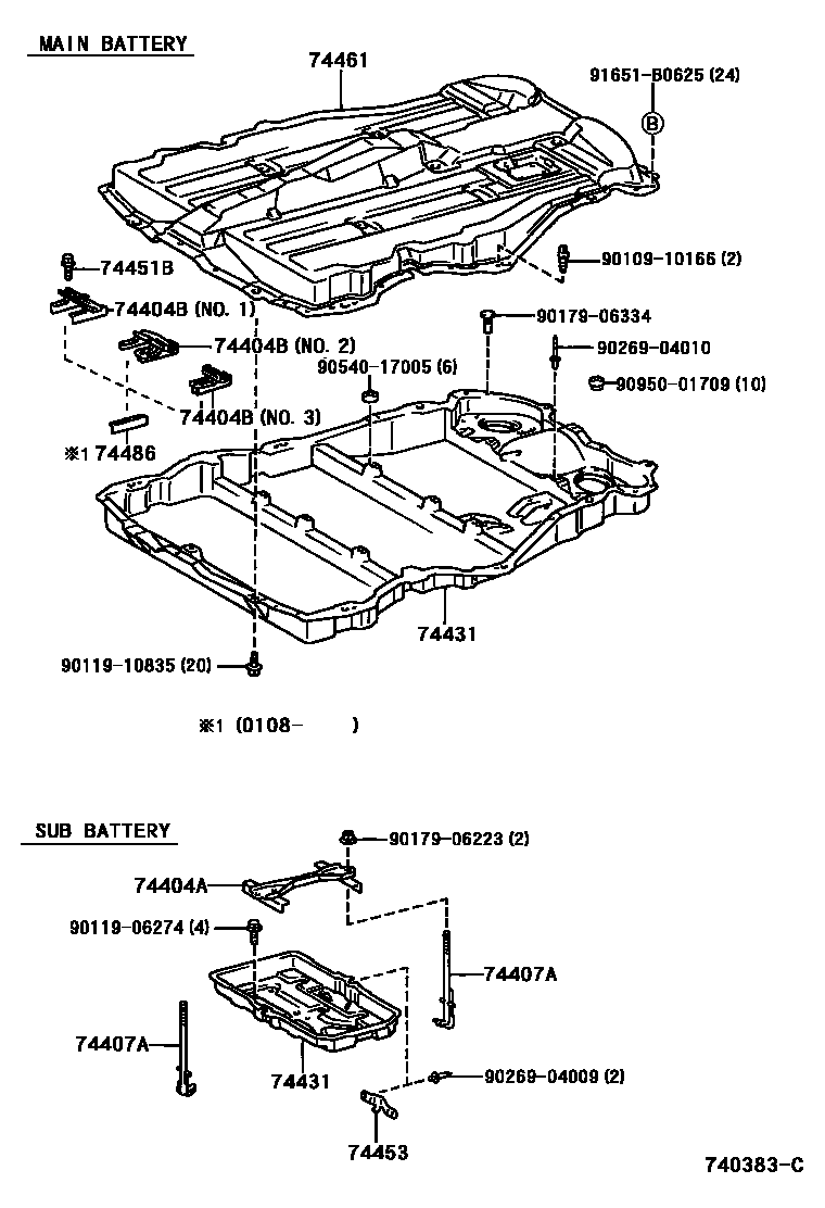 Toyota 90109-10166 Bolt