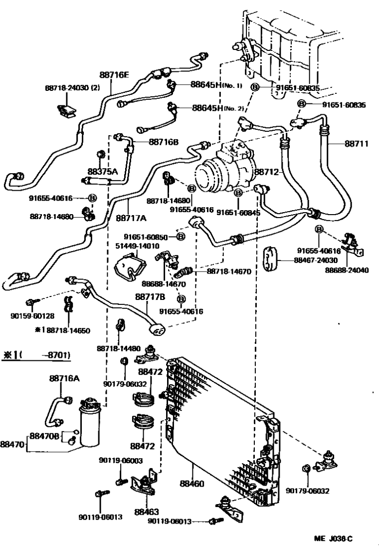 Toyota 90119-06013 Bolt, w/Washer