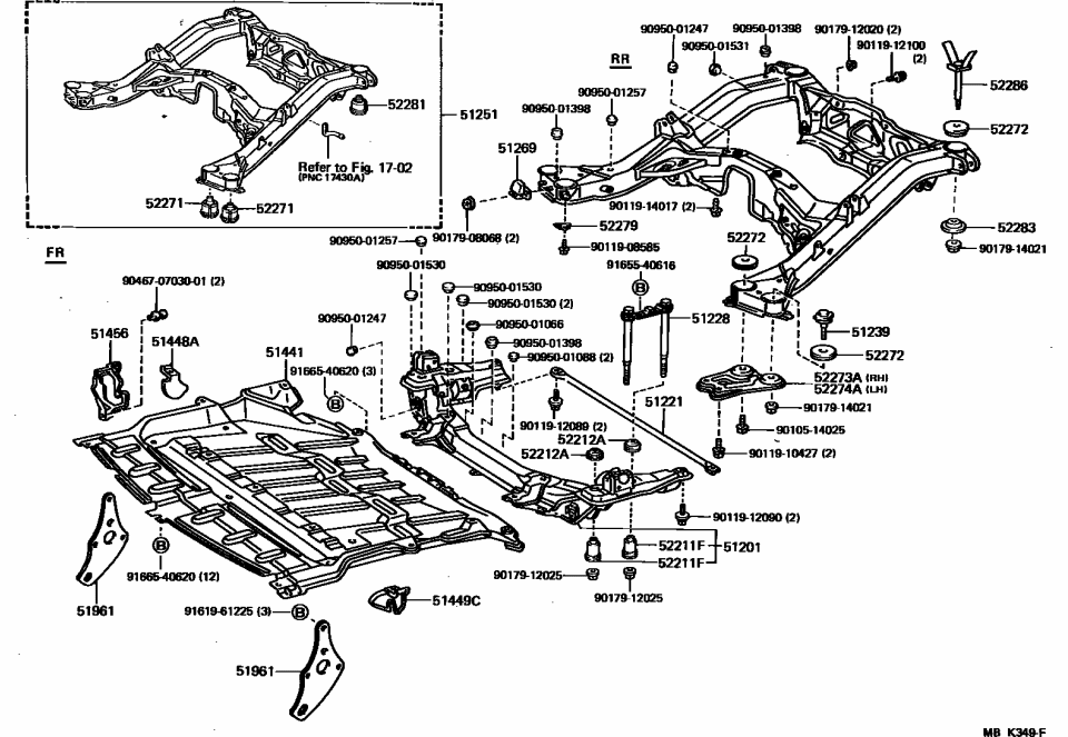 Toyota 90119-12100 Bolt, w/Washer