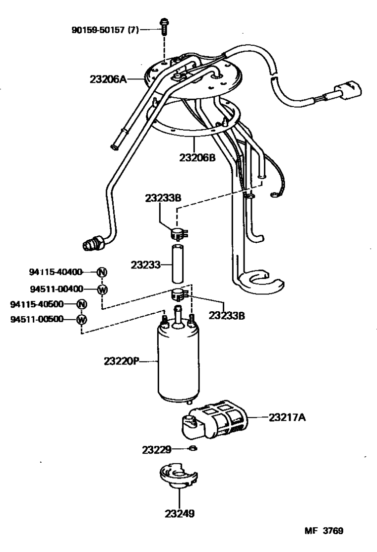 Toyota 94115-40400 Nut