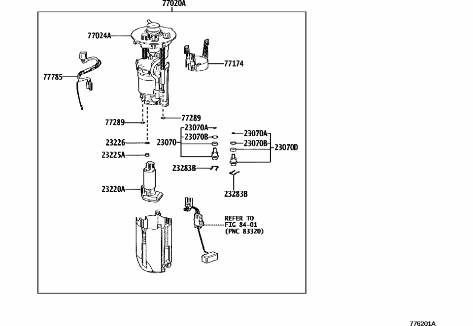 Toyota 77020-47210 TUBE ASSY, FUEL SUCT