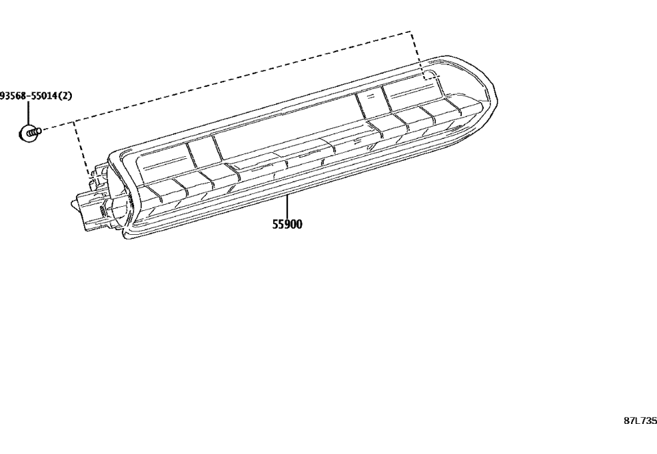 Toyota 55900-47430 CONTROL ASSY, AIR CO