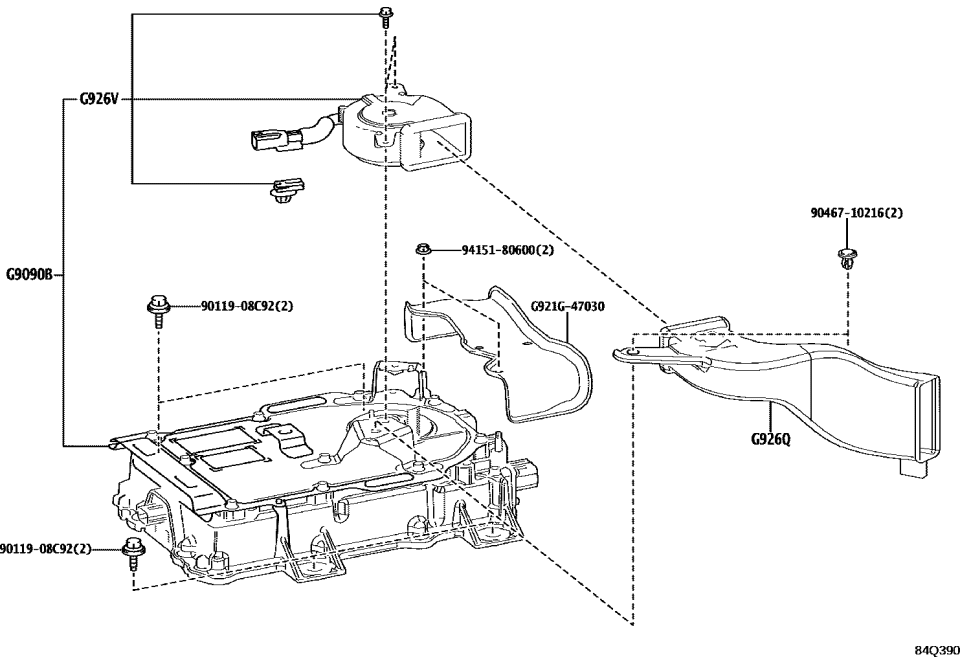 Toyota G9090-47060 CHARGER ASSY, ELECTR