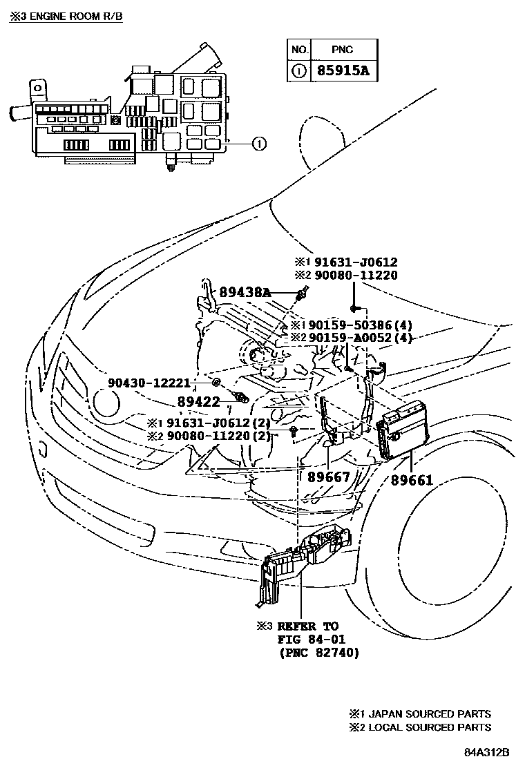 Toyota 90159-50386 Screw, w/Washer