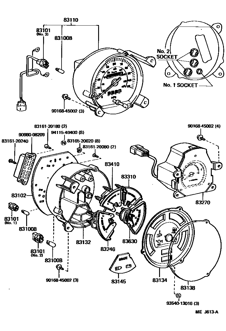 Toyota 83161-20240 Screw