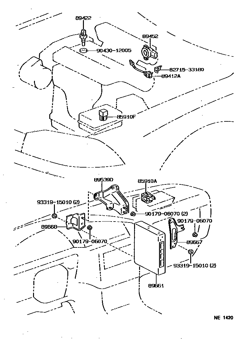 Toyota 82715-33180 Bracket, Wiring HARN