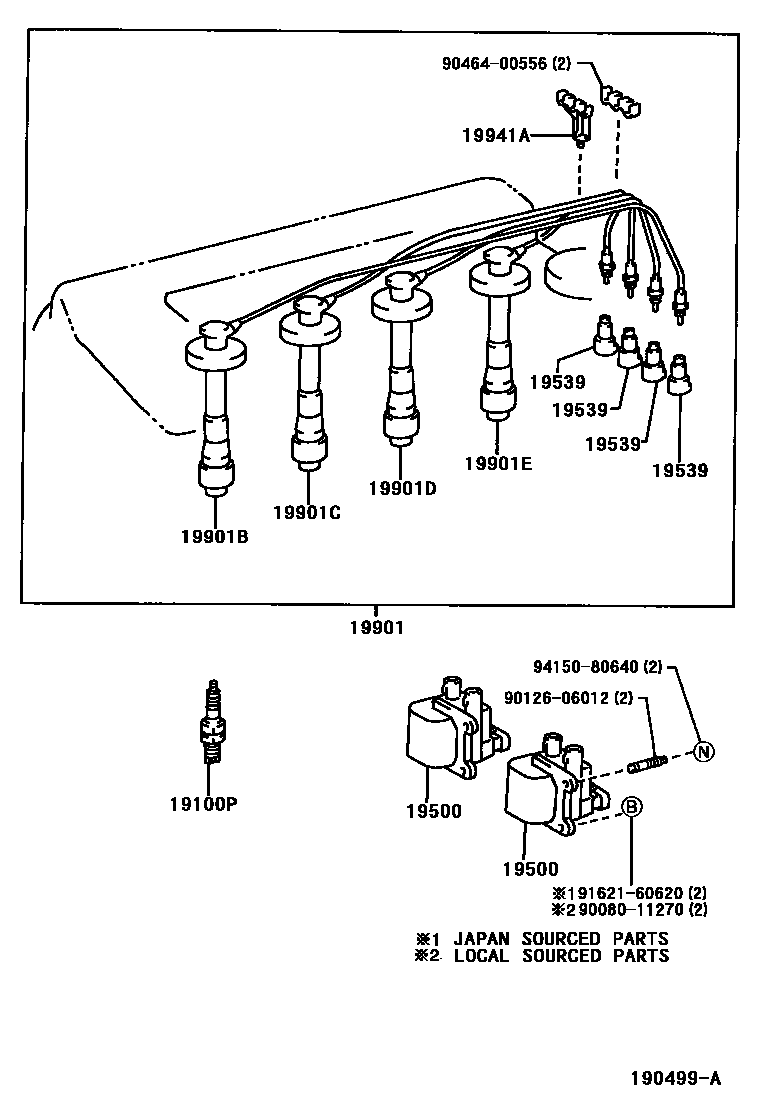 Toyota 90080-11270 Bolt, w/Washer