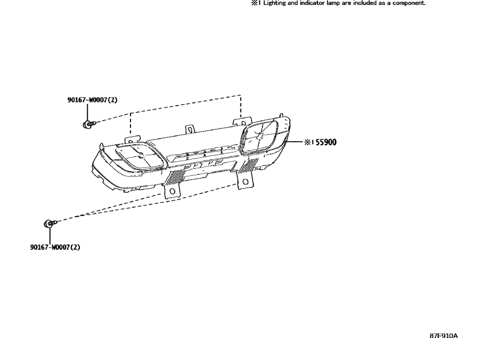 Toyota 55900-F4190 Heater Control