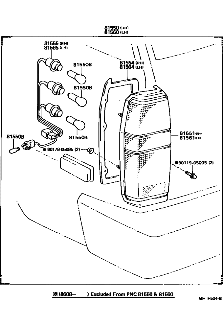 Toyota 90119-05005 Bolt
