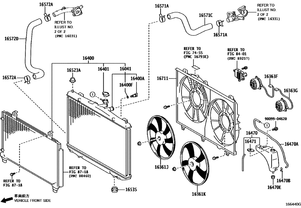 Toyota 16363-0P380 Fan Motor