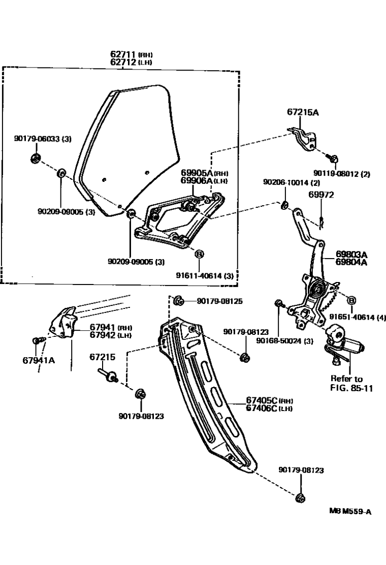 Toyota 90119-08012 Bolt, w/Washer