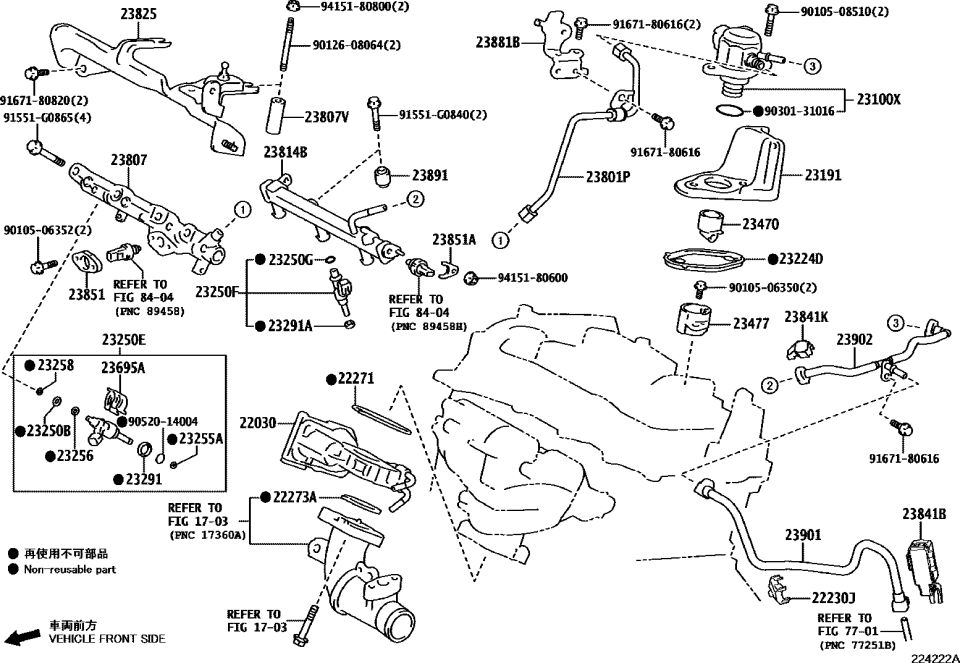 Toyota 23209-18010-01 INJECTOR SET, FUEL