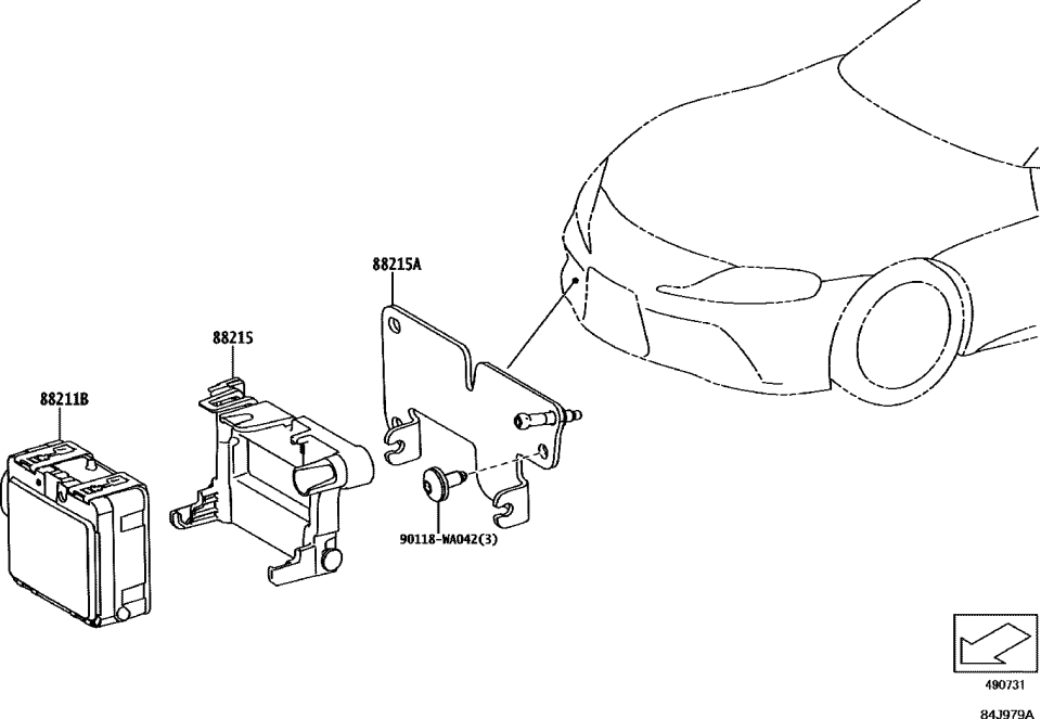 Toyota 88210-WAA08 Sensor