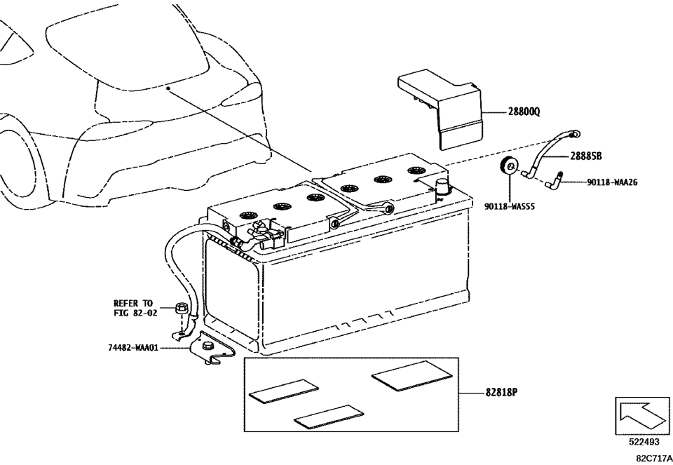 Toyota 90118-WA493 Insulator Kit