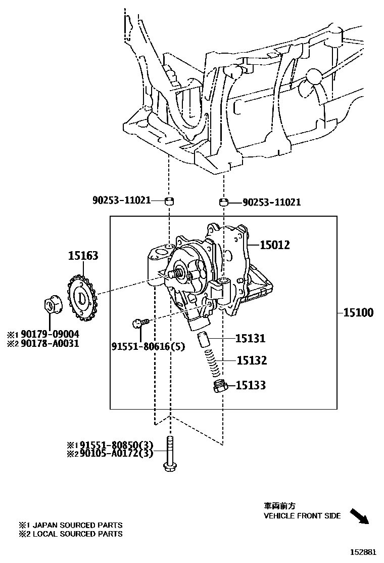Toyota 90105-A0172 Bolt, Flange