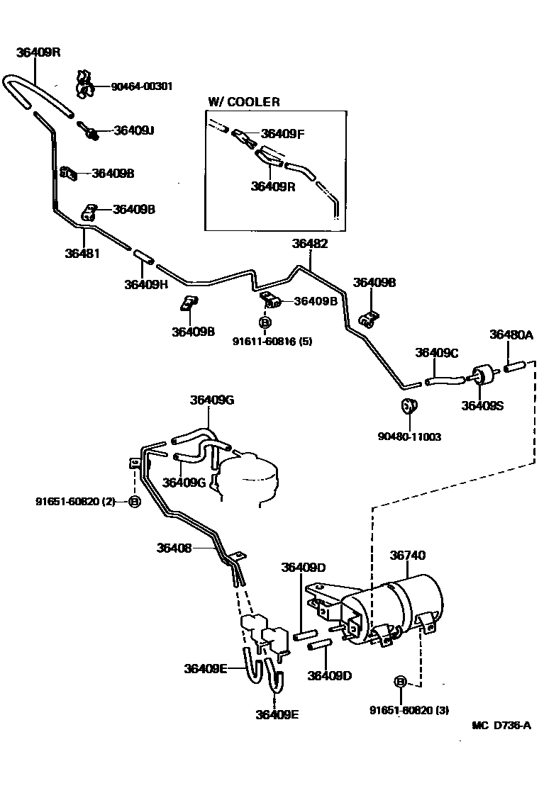Toyota 90464-00301 Clamp