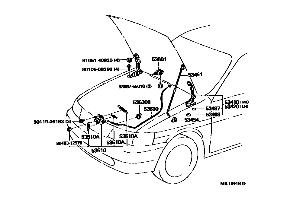 Toyota 90105-08268 Bolt, Washer Based