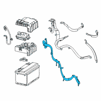 OEM 2022 GMC Yukon XL Positive Cable Diagram - 84906890