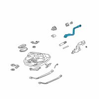 Genuine Toyota Fuel Filler Hose diagram