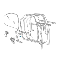 Genuine Ford Window Regulator Rivet diagram