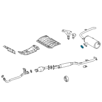 Genuine Toyota Center Pipe Gasket diagram