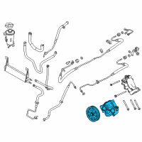 Genuine Ford Power Steering Pump diagram