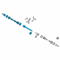 OEM 2018 Ford Transit Connect Axle Assembly Diagram - FV6Z-3B436-AV