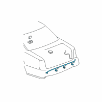 Genuine Buick Sensor Kit,Rear Object *Paint To Mat diagram